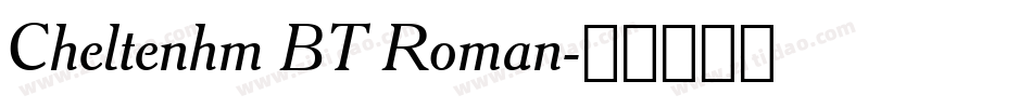 Cheltenhm BT Roman字体转换
